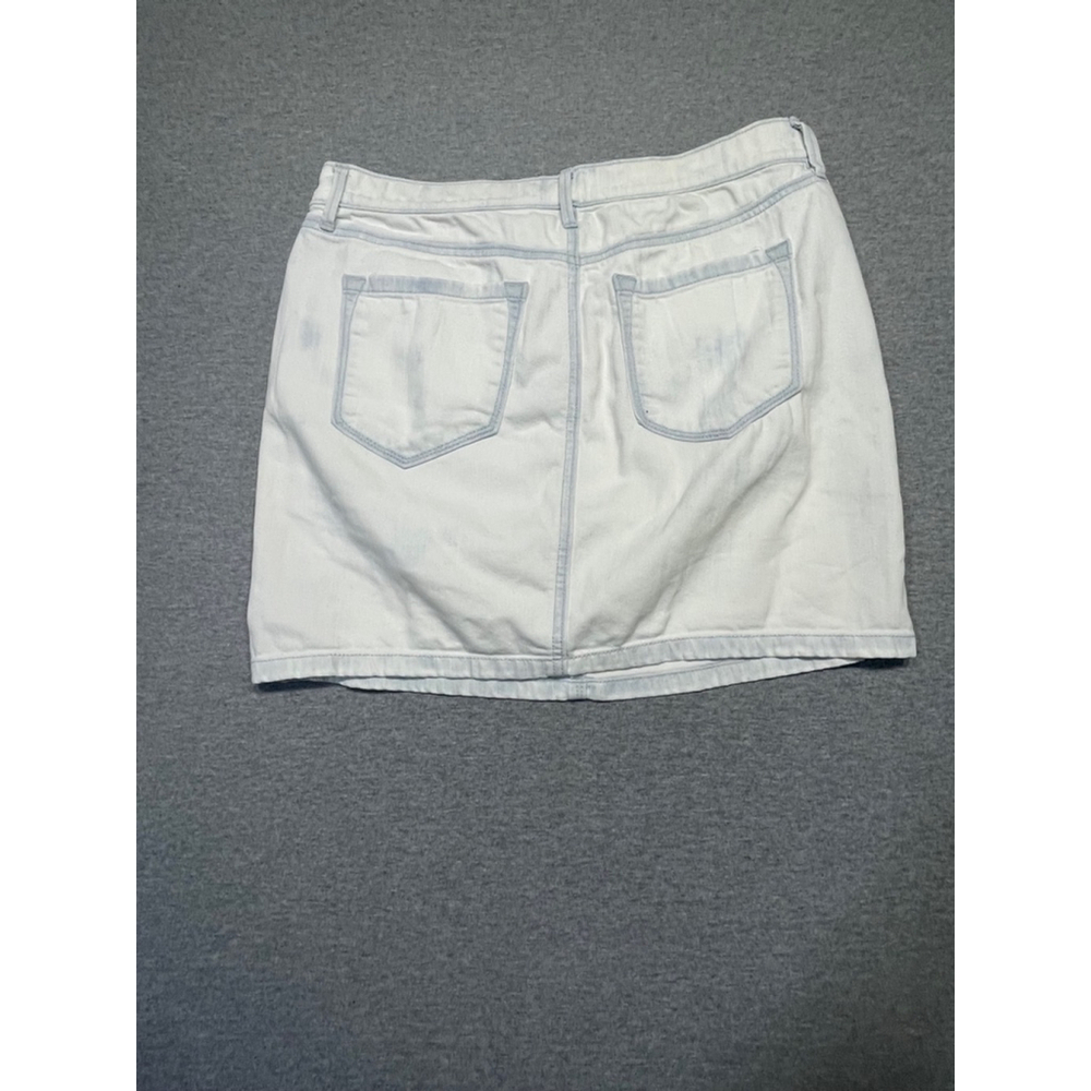 Women's Loft Denim Skirt, Size 10 White - Picture 7 of 7